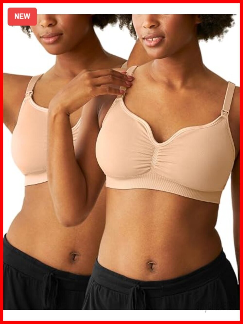 Seamless Sweetheart Bralette Nursing Bra 2 Pack with EasyClip